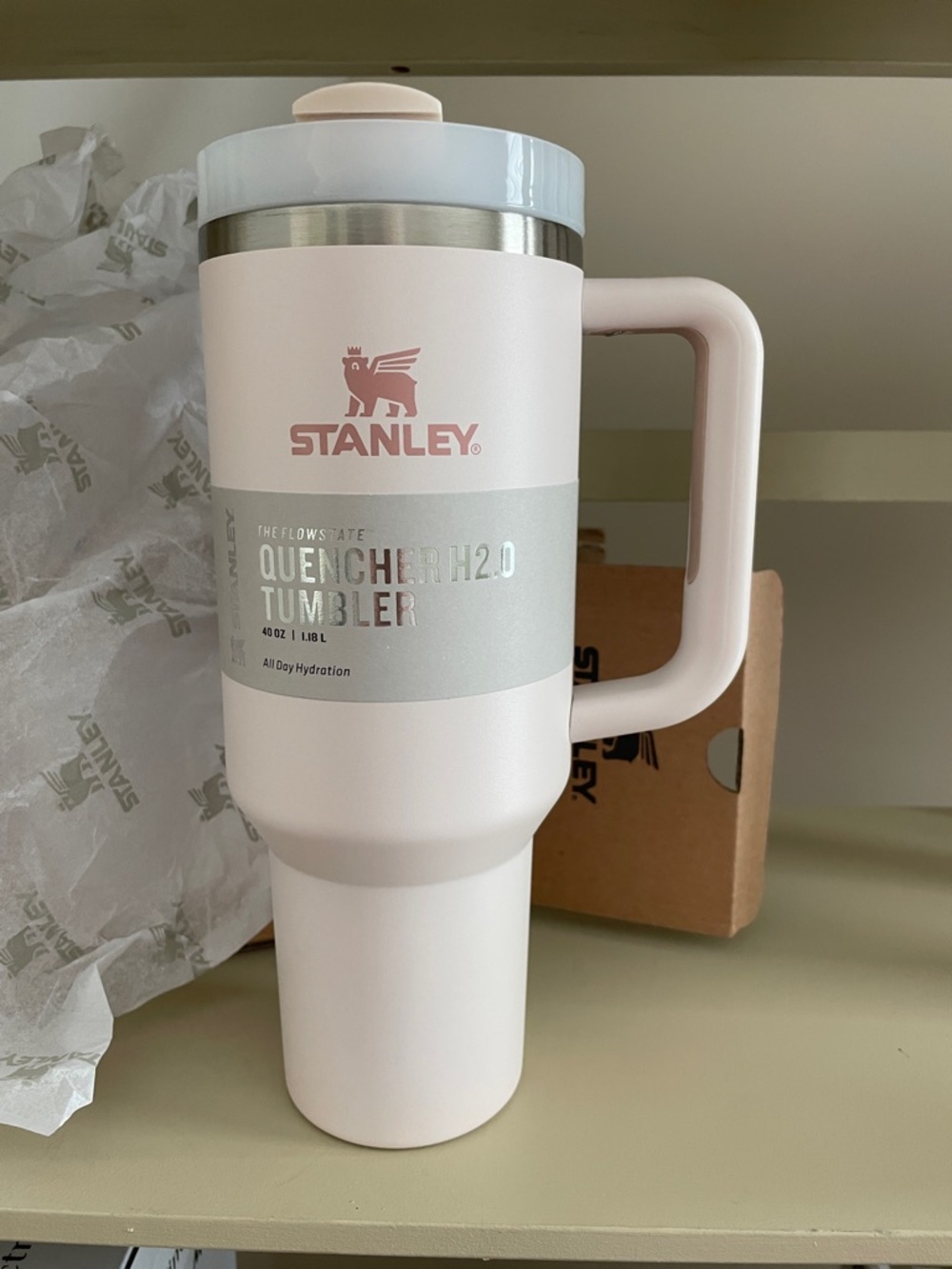 Stanley Quencher H2.0 Tumbler - Light Pink 40 oz